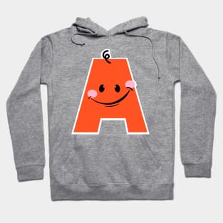 Playful Monogram Letter A Design - Perfect for Children's Apparel & Accessories | Fun Alphabet Art Hoodie